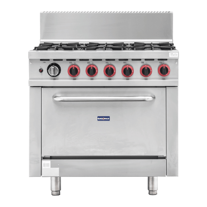 Gasmax GBS6TS - 6 Burner Gas Range with Oven and Flame Failure