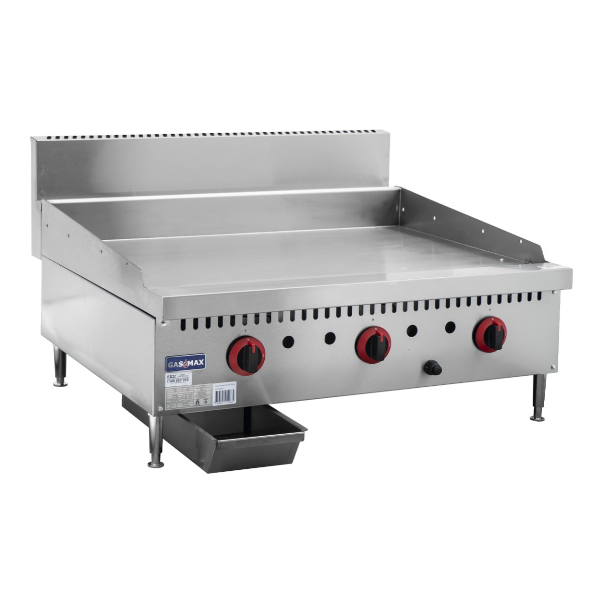 Gasmax GG-36 - 900mm Gas Griddle Top 3 Burner - image 4