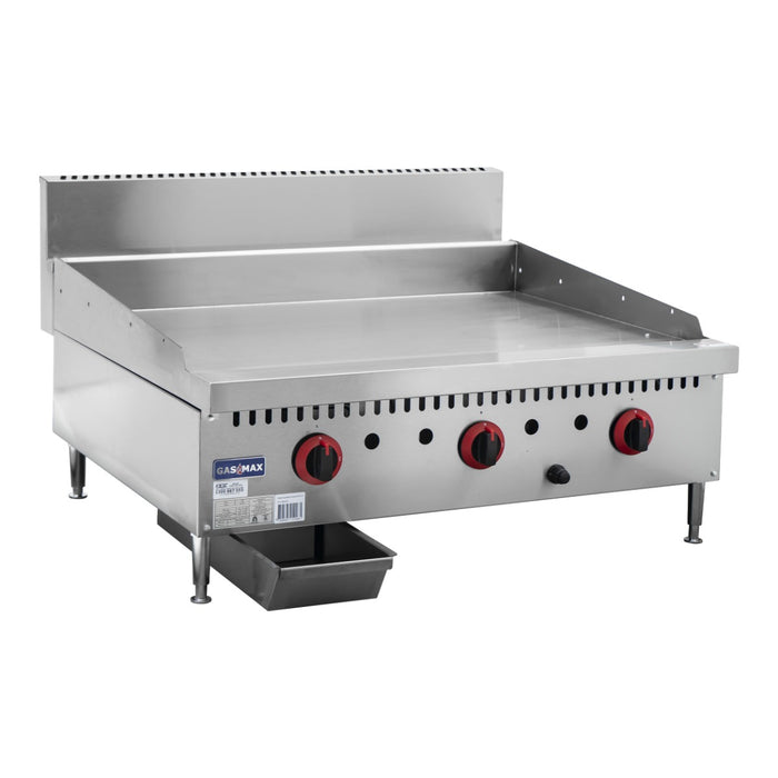 Gasmax GG-36 - 900mm Gas Griddle Top 3 Burner - image 4