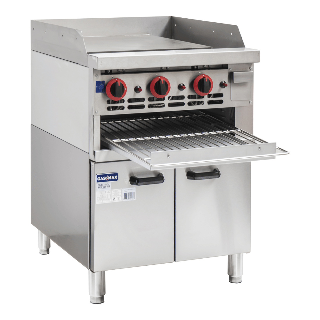 Gasmax GGS-24 - 600mm Gas Griddle and Toaster with Cabinet - image 3