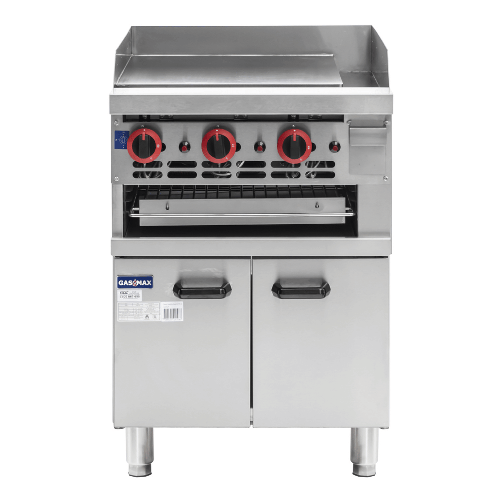 Gasmax GGS-24 - 600mm Gas Griddle and Toaster with Cabinet