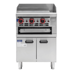 Gasmax GGS-24 - 600mm Gas Griddle and Toaster with Cabinet