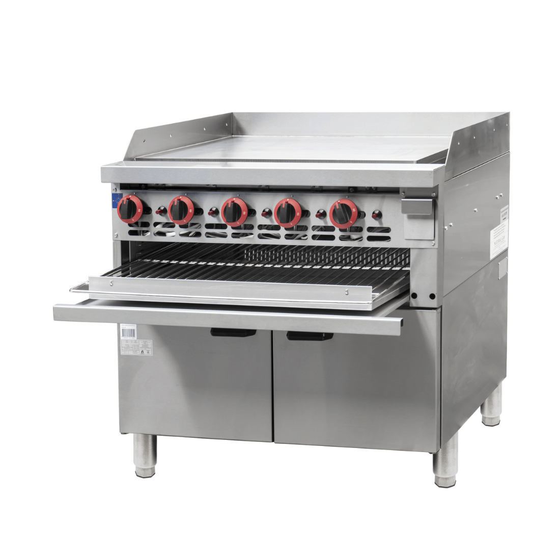 Gasmax GGS-36 - 900mm Gas Griddle and Toaster with Cabinet - image 3