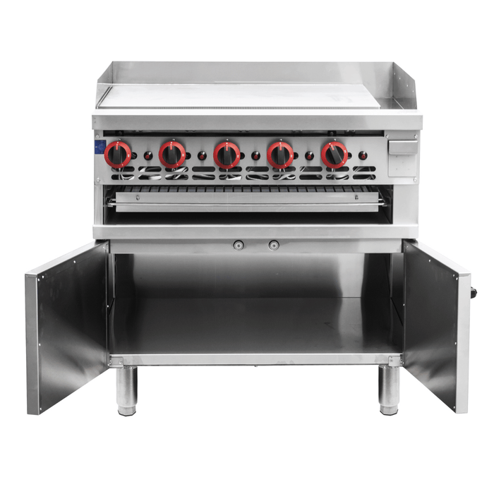 Gasmax GGS-36 - 900mm Gas Griddle and Toaster with Cabinet - image 4