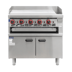 Gasmax GGS-36 - 900mm Gas Griddle and Toaster with Cabinet