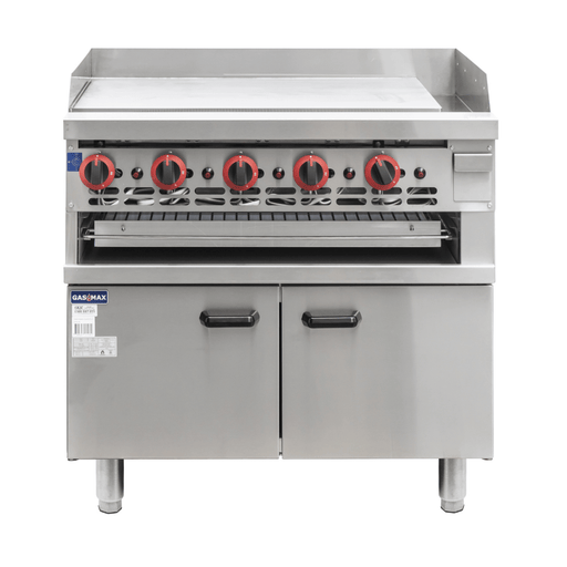 Gasmax GGS-36 - 900mm Gas Griddle and Toaster with Cabinet