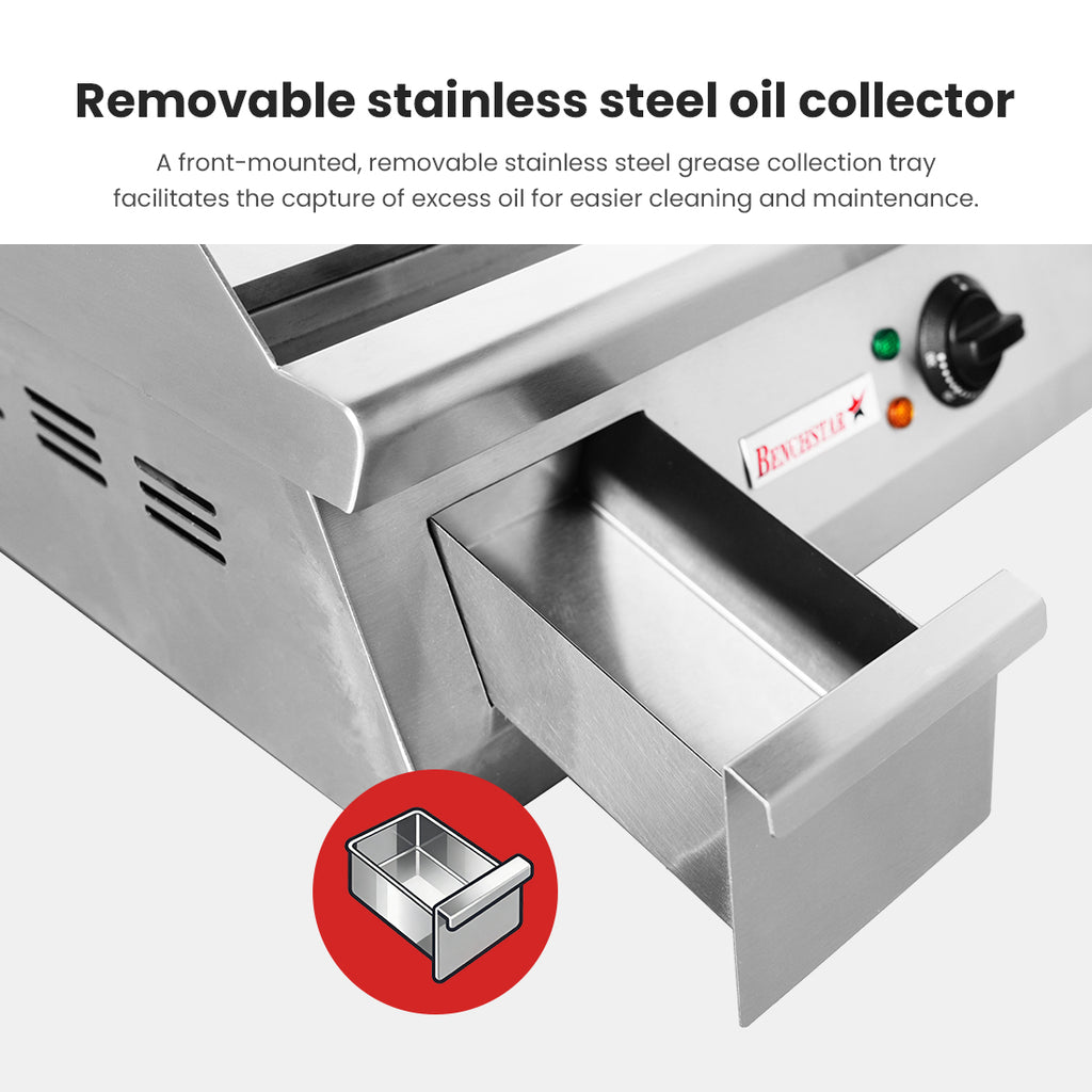 Benchstar GH-400E - Electric Griddle, 400mm, 12mm Steel Plate - image 6