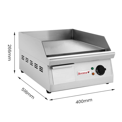Benchstar GH-400E - Electric Griddle, 400mm, 12mm Steel Plate - image 2