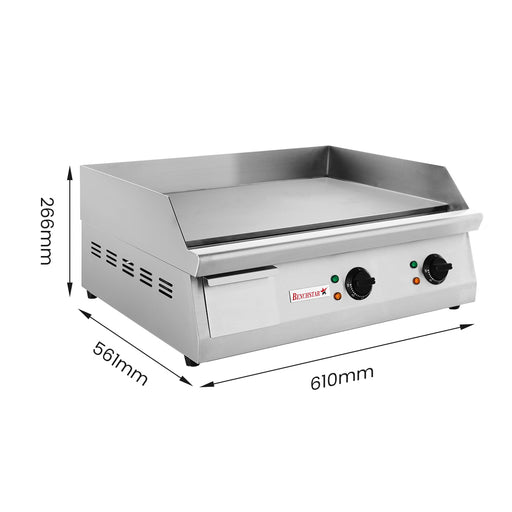 Benchstar GH-610E - Electric Griddle, 610mm, 12mm Steel Plate - image 2