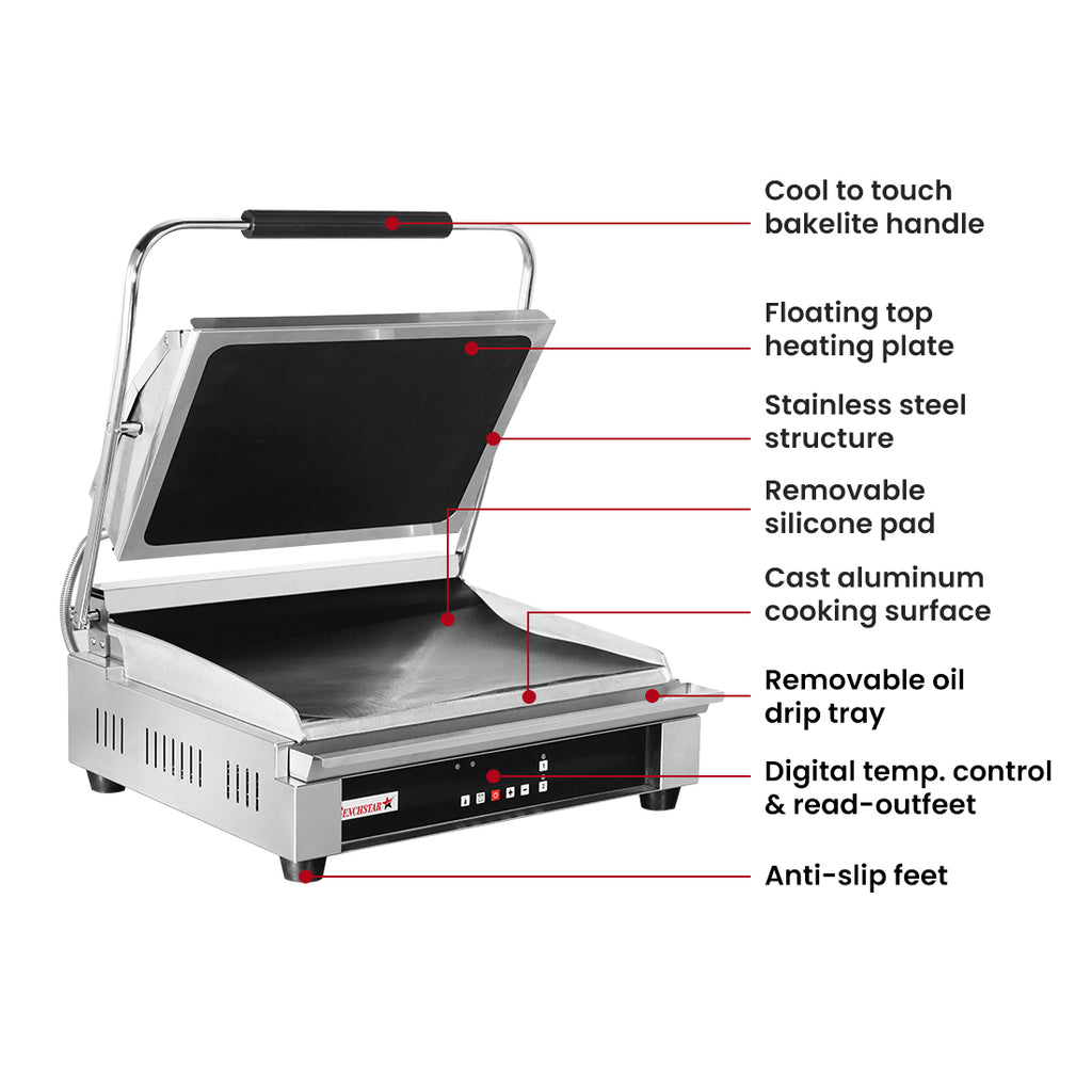 Benchstar GH-819 - Electric Grill Station with Digital Control, 12 Slice - image 3