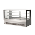 Bonvue FED GN-1200RT - 1200mm Countertop Square Glass Cold Food Display