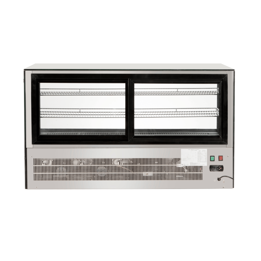 Bonvue FED GN-1200RT - 1200mm Countertop Square Glass Cold Food Display - image 5