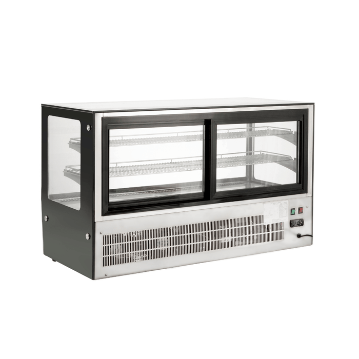 Bonvue FED GN-1200RT - 1200mm Countertop Square Glass Cold Food Display - image 4