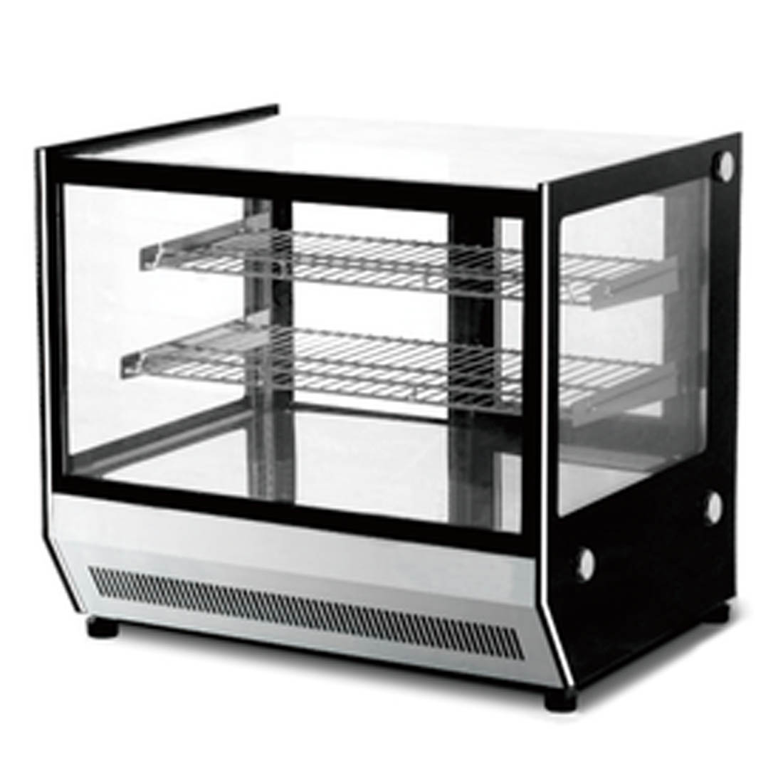 Bonvue FED GN-660HRT - 660mm Countertop Square Glass Hot Food Display