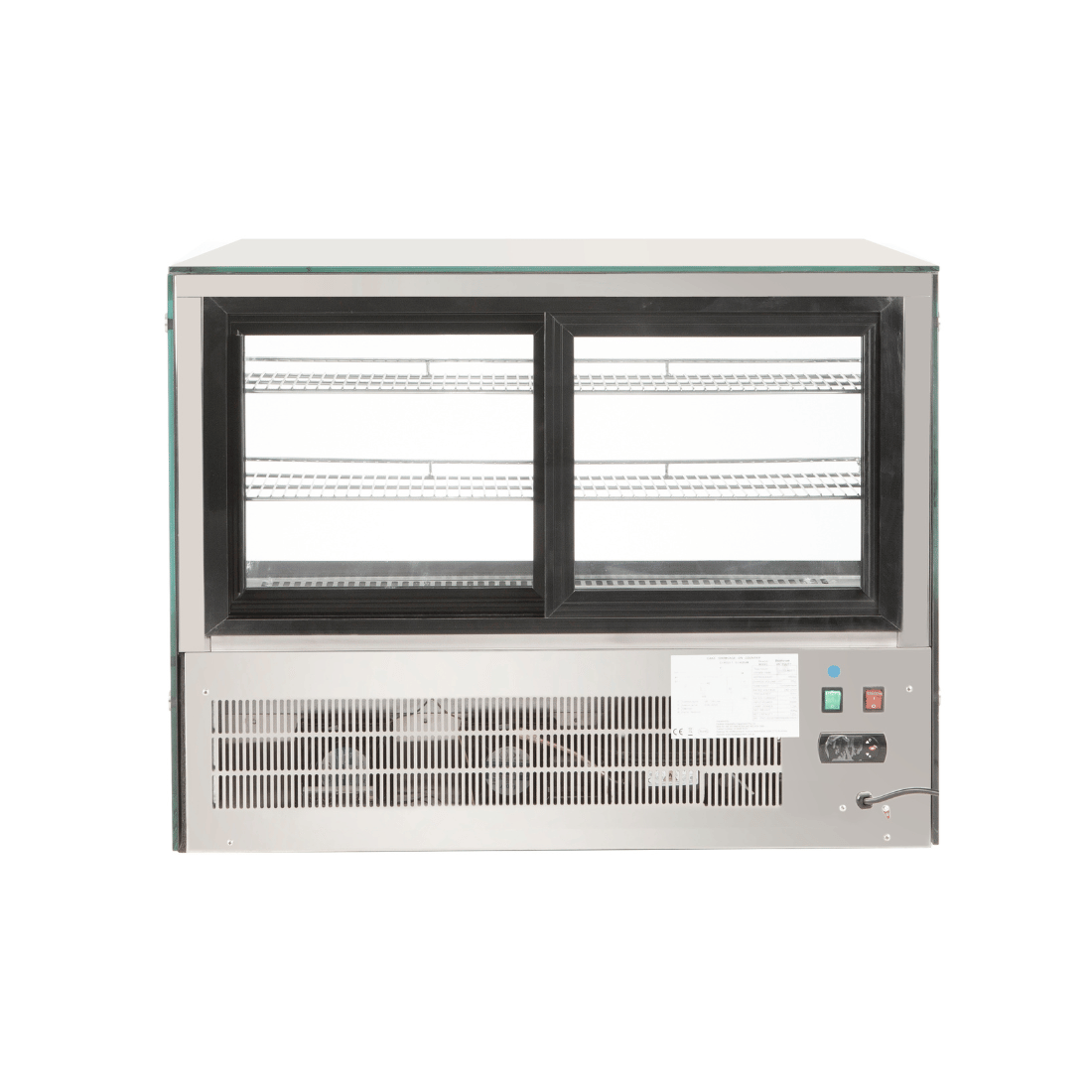 Bonvue FED GN-900RT - 900mm Countertop Square Glass Cold Food Display - image 5