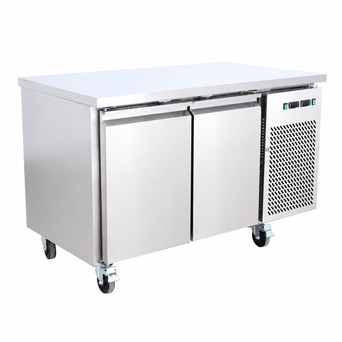 FED Thermaster GN2100DT - Double Door Dual Temp GN Counter Fridge Freezer 1360mm