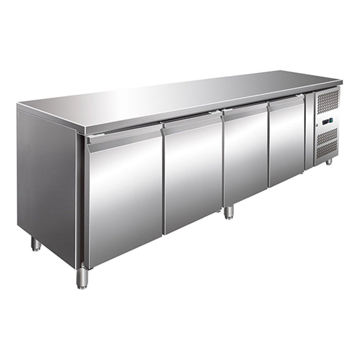 FED Thermaster GN4100TN - TROPICALISED 4 Door Gastronorm Bench Fridge