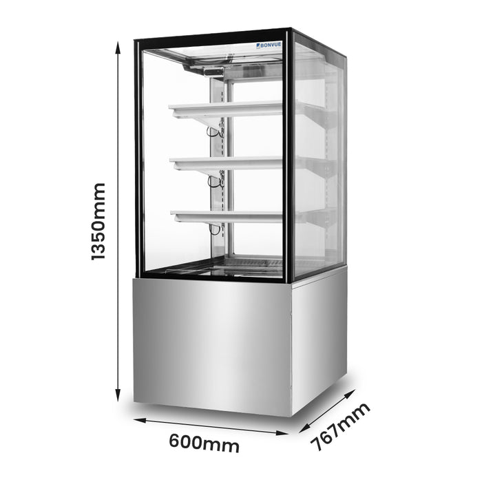 Bonvue FED H-SF820V - 600mm 3+1 Tier Heated Food Display - image 2