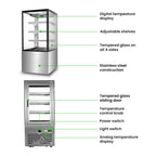 Bonvue FED H-SF820V - 600mm 3+1 Tier Heated Food Display - image 3