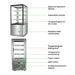 Bonvue FED H-SF820V - 600mm 3+1 Tier Heated Food Display - image 3