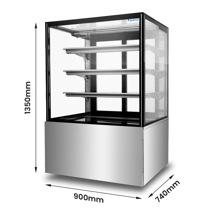 Bonvue FED H-SF830V - 900mm 3+1 Tier Heated Food Display - image 2