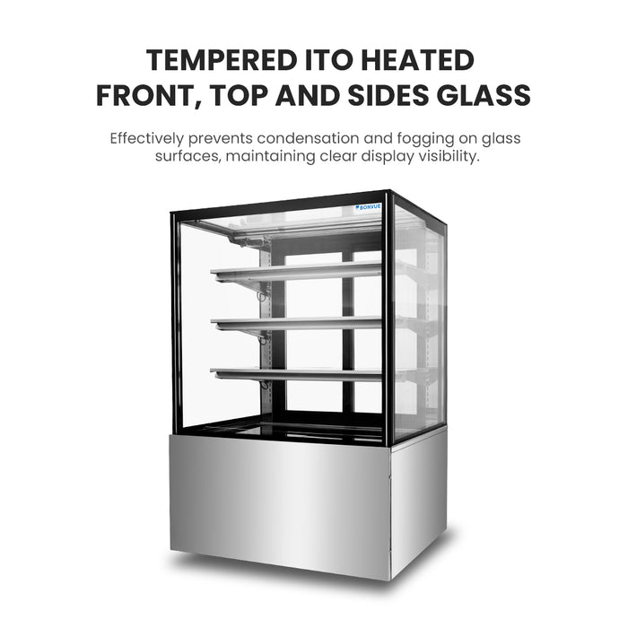 Bonvue FED H-SF830V - 900mm 3+1 Tier Heated Food Display - image 5