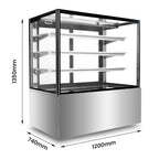 Bonvue FED H-SF840V - 1200mm 3+1 Tier Heated Food Display - image 2