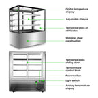 Bonvue FED H-SF840V - 1200mm 3+1 Tier Heated Food Display - image 3