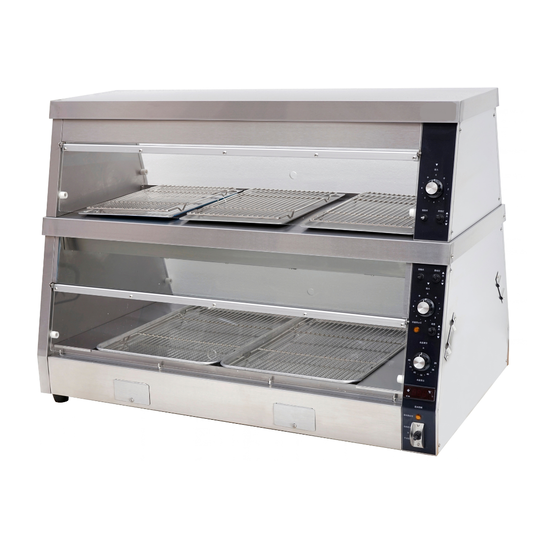 Benchstar HCW-4 - Dual Zone Heated Counter Warmer, 4 Pans