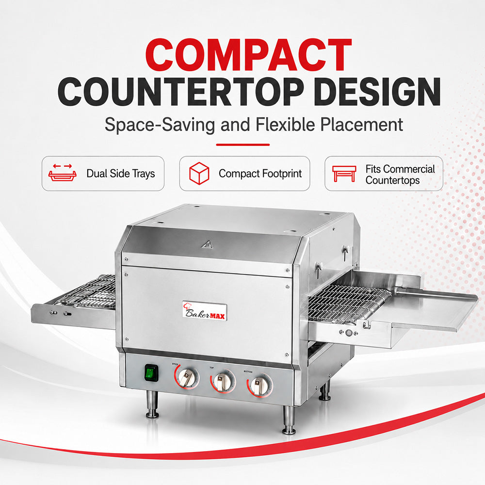 Baker Max HX-14EP - 14in Electric Conveyor Pizza Oven, 15A - image 6