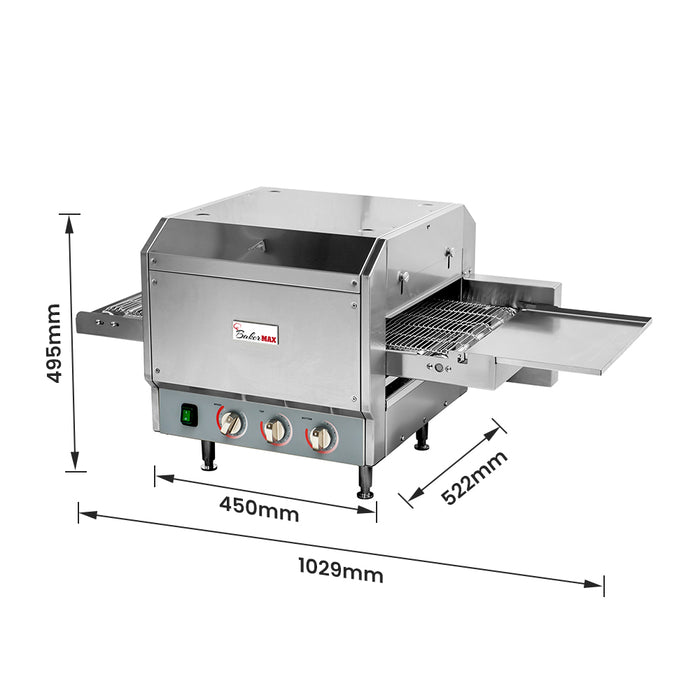 Baker Max HX-14EP - 14in Electric Conveyor Pizza Oven, 15A - image 2