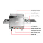 Baker Max HX-14EP - 14in Electric Conveyor Pizza Oven, 15A - image 3