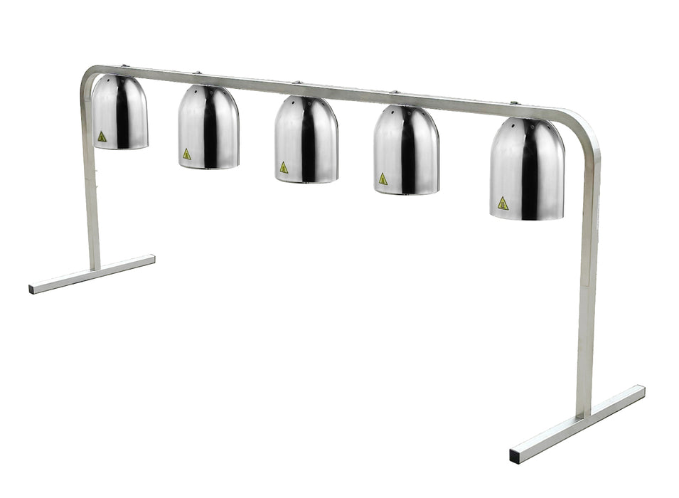 ICE HLB0005 - Benchtop Heat Lamp Food Warmer, 5 Lamps