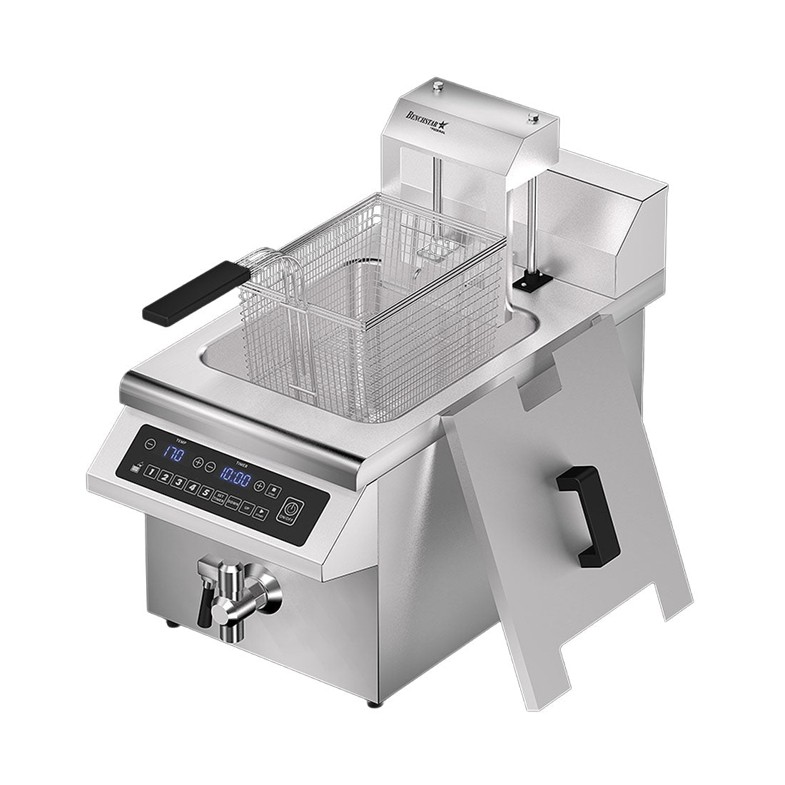 Benchstar IF3500S-AL - 8L Single Tank Induction Fryer with Auto Basket Lift - image 10