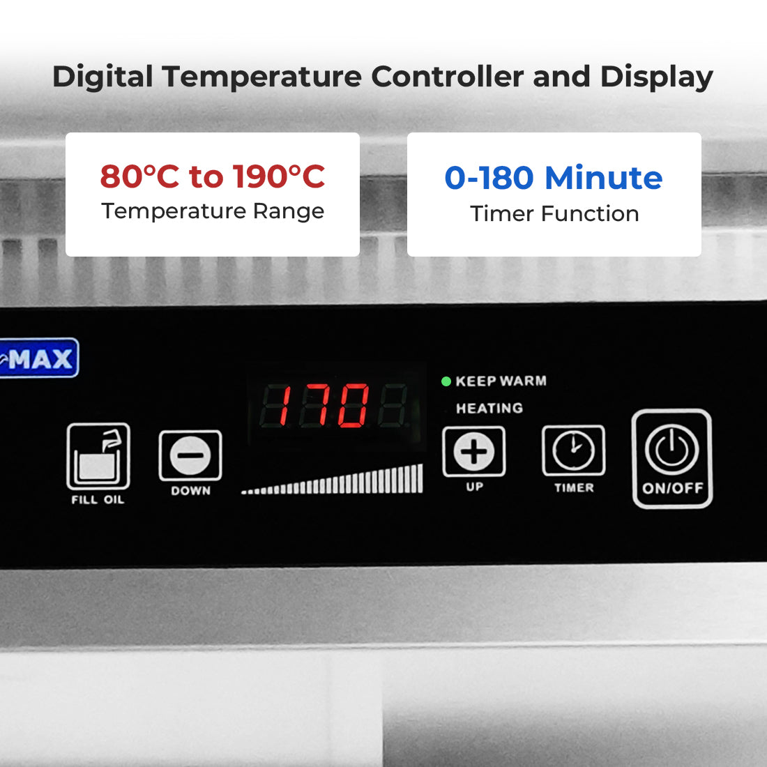 Electmax IFS7-30L - 700 Series 30L Induction Fryer with Splashback - image 5