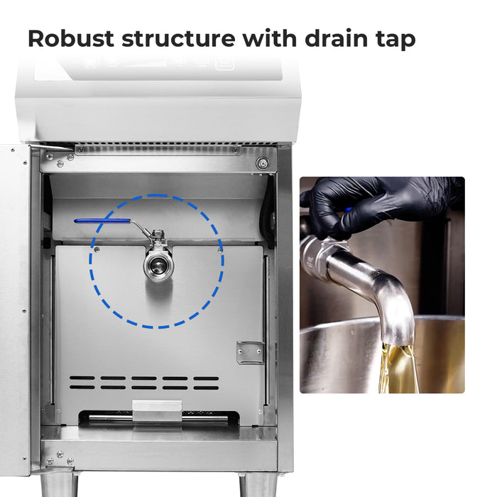 Electmax IFS7-30L - 700 Series 30L Induction Fryer with Splashback - image 7