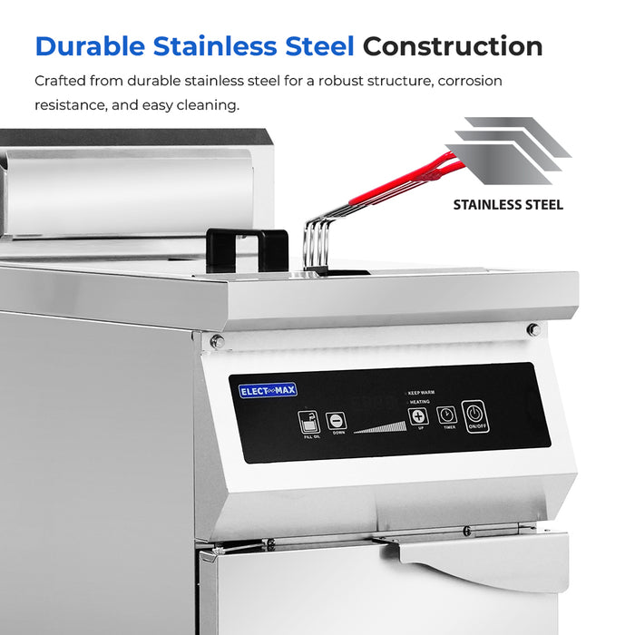 Electmax IFS7-30L - 700 Series 30L Induction Fryer with Splashback - image 6