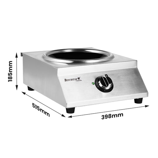 Benchstar IW500 - Ceramic Induction Wok, 5kW 3 Phase - image 2
