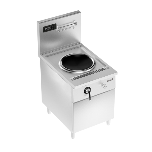 IWOK-1 - Induction Single Wok, 15kW, Freestanding