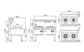Jasper JA-2DB - Double Wok Burner Range