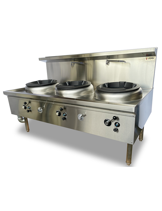 Jasper JA-3DB - Triple Wok Burner Range