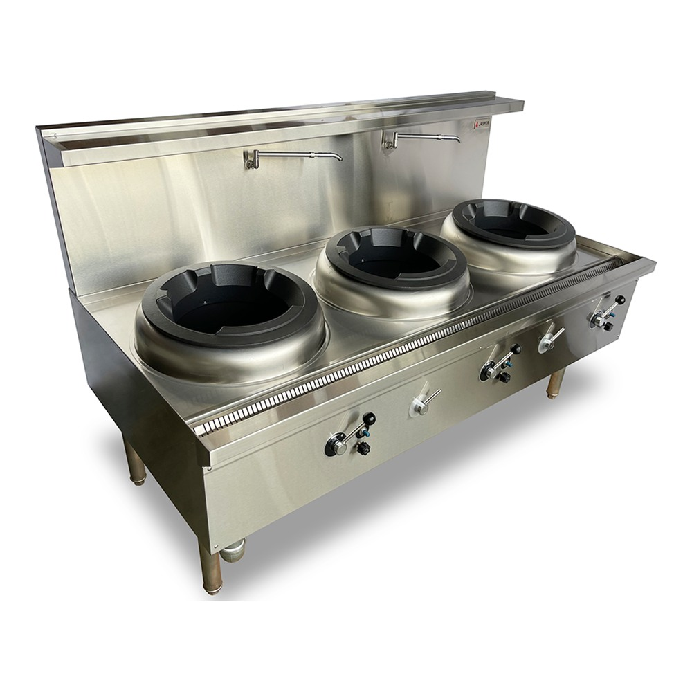 Jasper JA-3DB - Triple Wok Burner Range