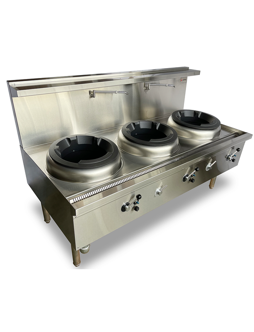 Jasper JA-3DB - Triple Wok Burner Range