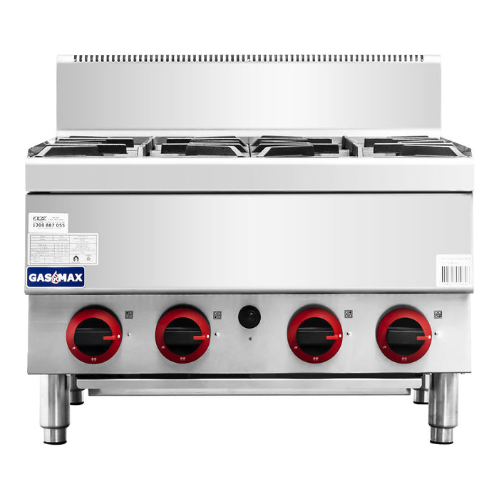 Gasmax JUS-TR-4B - Benchtop 4 Burner Gas Cooktop with Splashback - image 2
