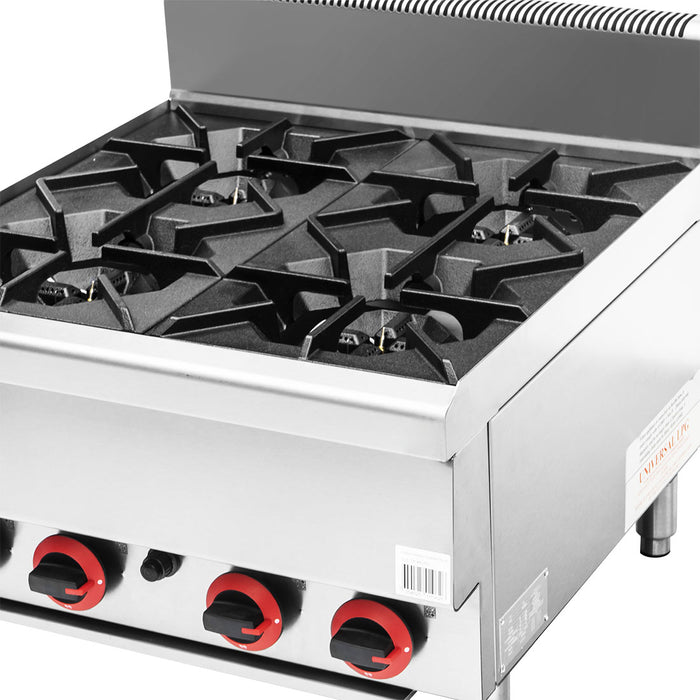 Gasmax JUS-TR-4B - Benchtop 4 Burner Gas Cooktop with Splashback - image 5