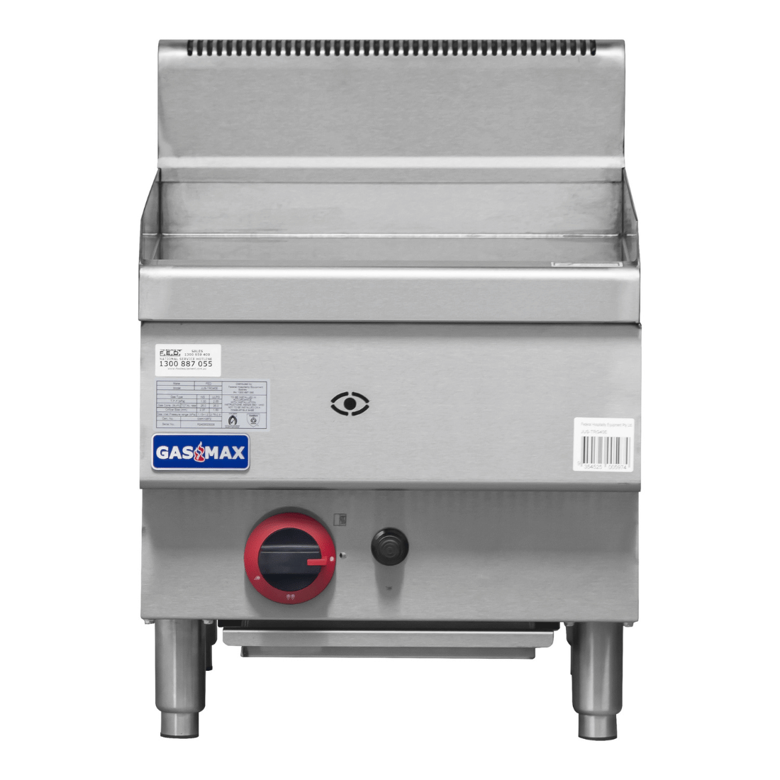 Gasmax JUS-TRG40E - Benchtop 400mm Gas Griddle 1 Burner