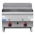Gasmax JUS-TRH60E - Benchtop 600mm Gas Lava Rock Char Grill 2 Burner