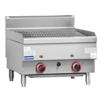 Gasmax JUS-TRH60E - Benchtop 600mm Gas Lava Rock Char Grill 2 Burner - image 2