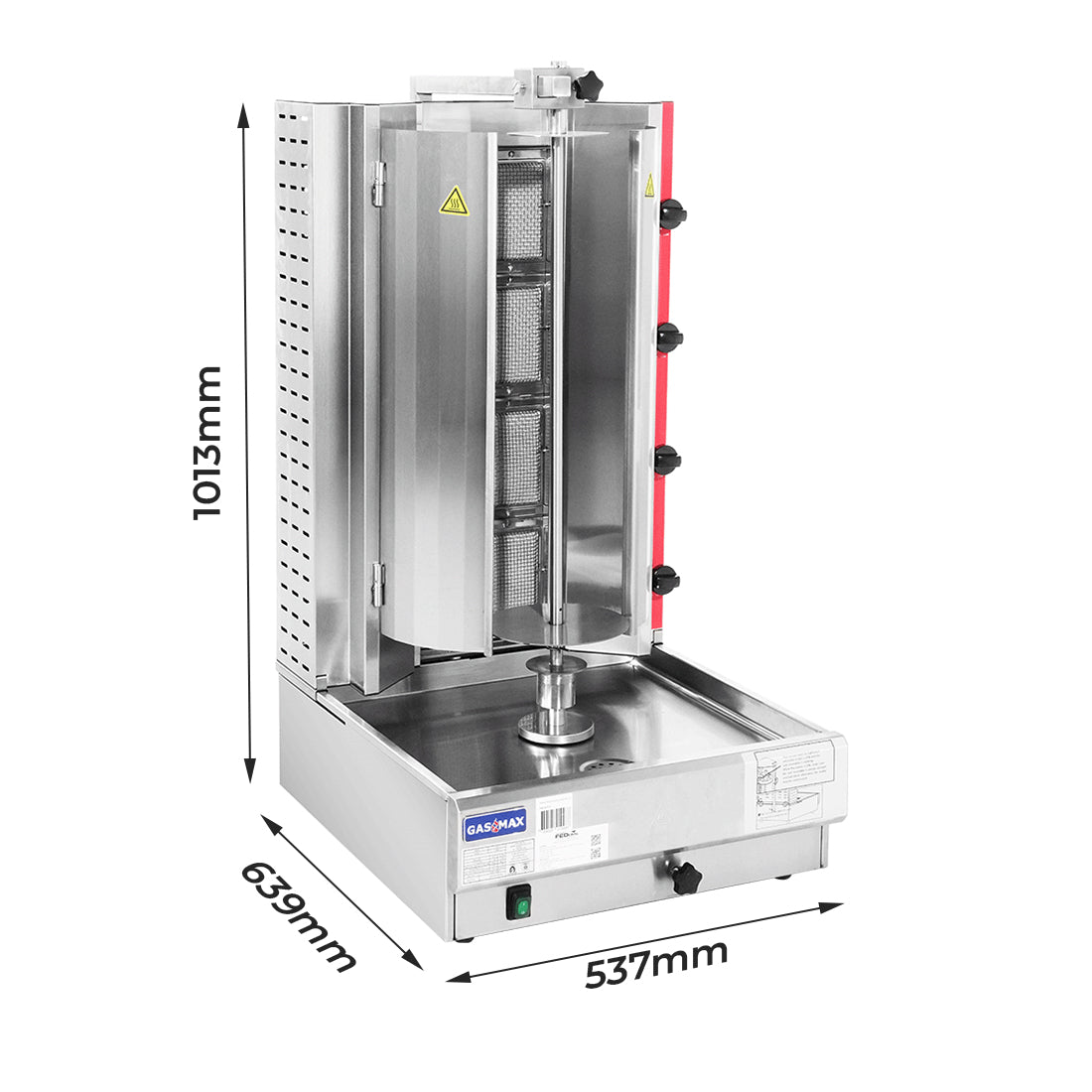 Gasmax KB-4 - 4 Burner Gas Kebab Machine 45kg - image 2