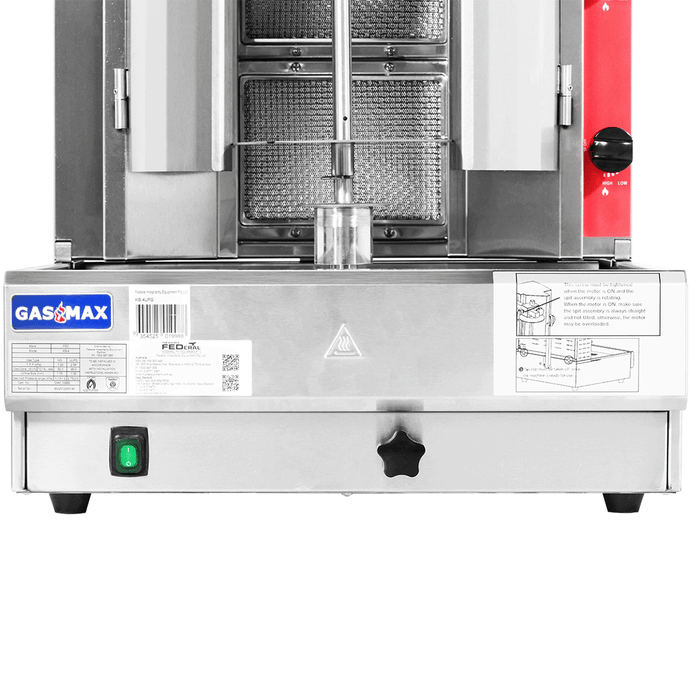 Gasmax KB-4 - 4 Burner Gas Kebab Machine 45kg - image 13